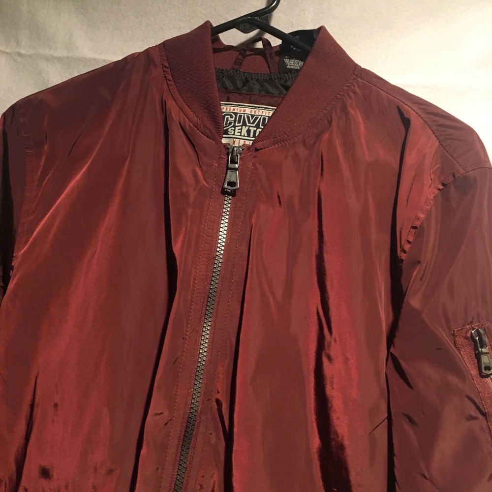 Red Bomber Jacket